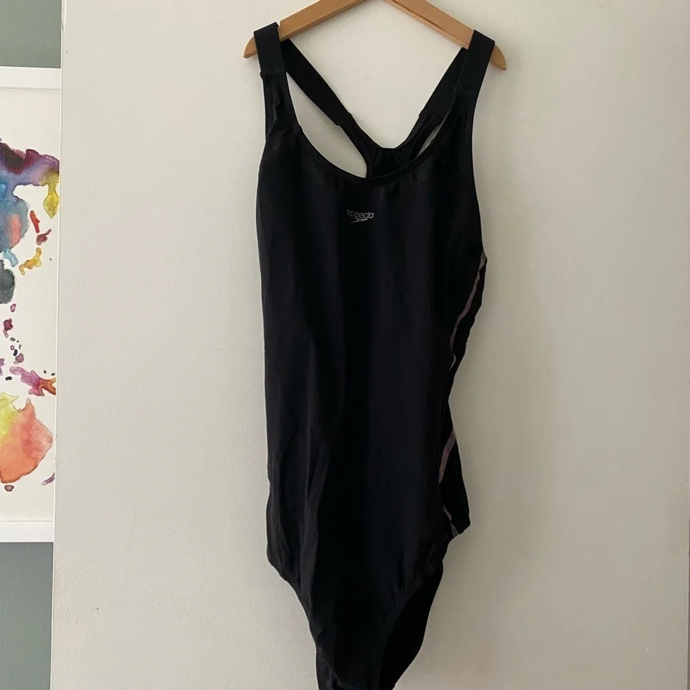 SPEEDO Black One Piece Swimsuit_10